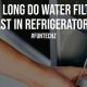 How Long Do Water Filters Last In Refrigerators